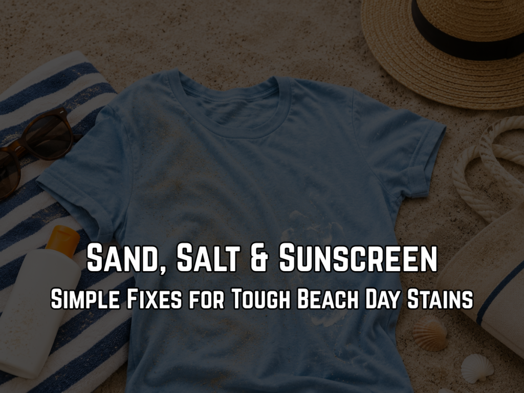 how to get beach stains out of clothes